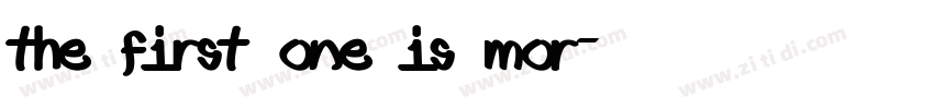 The first one is Mor字体转换